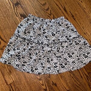 Floral Tiered Mini Skirt